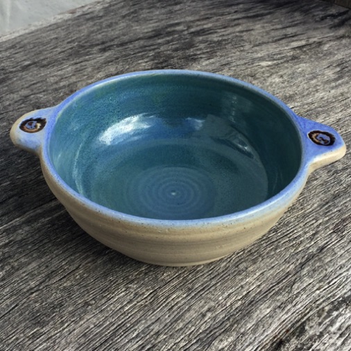 01 Cove Blue Gratin Dish Ø18cm h6cm £28