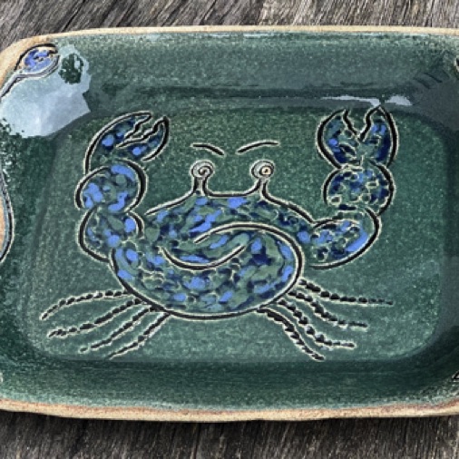 01 Crab Dish 35 X 28cm £70